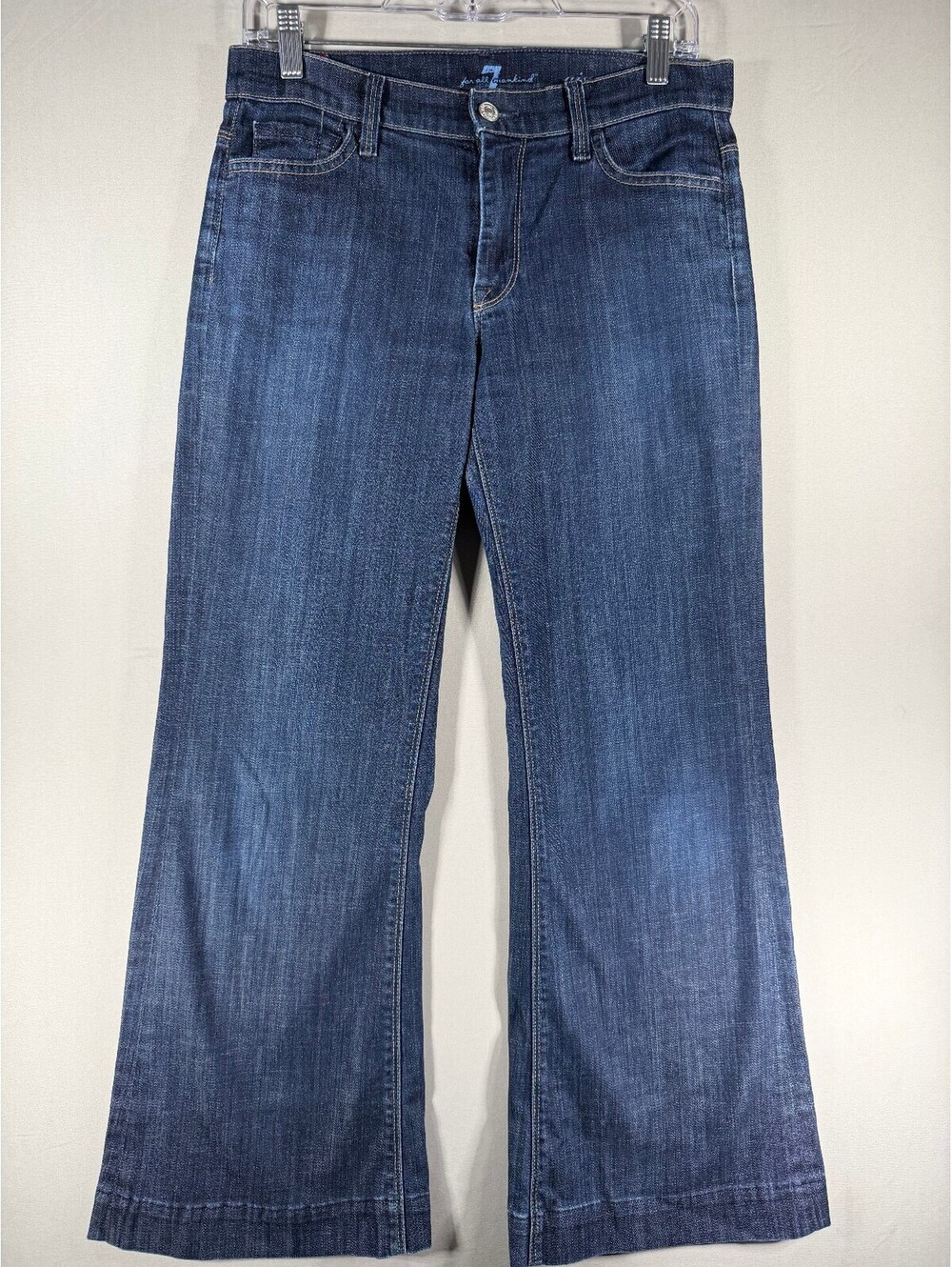 7 For All Mankind Dark Wash Ginger Flared Jeans Women's Size 27
